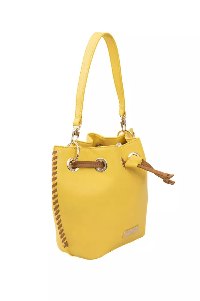 Baldinini Trend Yellow Polyurethane Women's Shoulder Bag